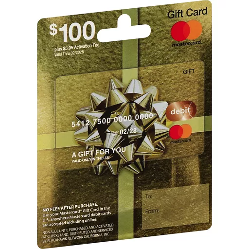 Mastercard $100 Gift Card