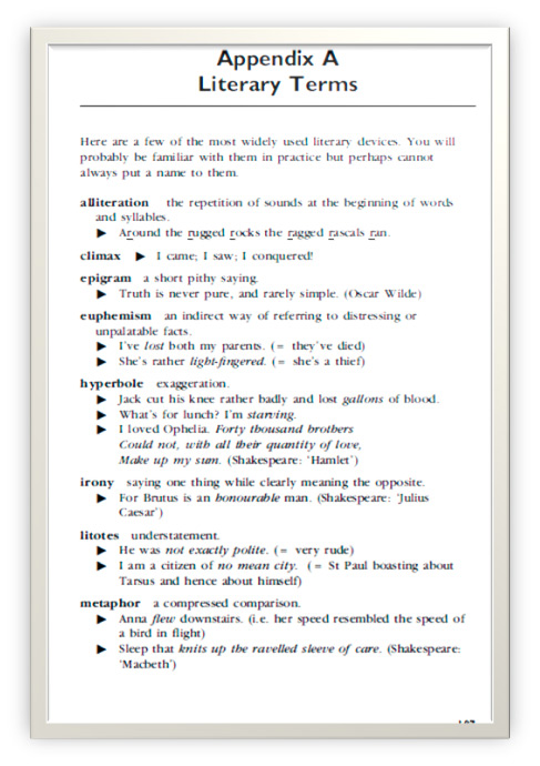 list of appendices in business plan