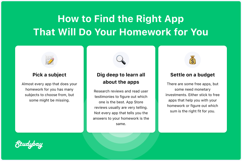How to Find the Right App That Will Do Your Homework