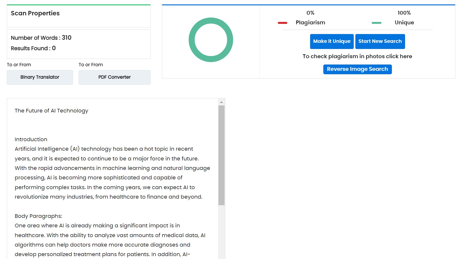 Quillbot plagiarism check