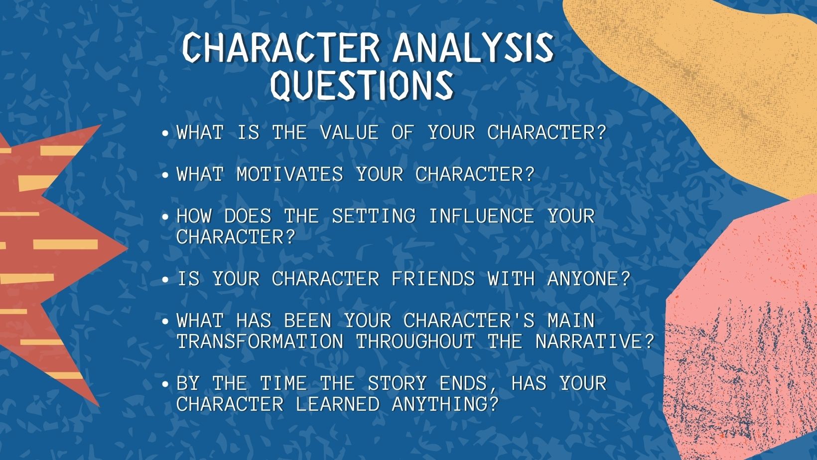 character analysis questions