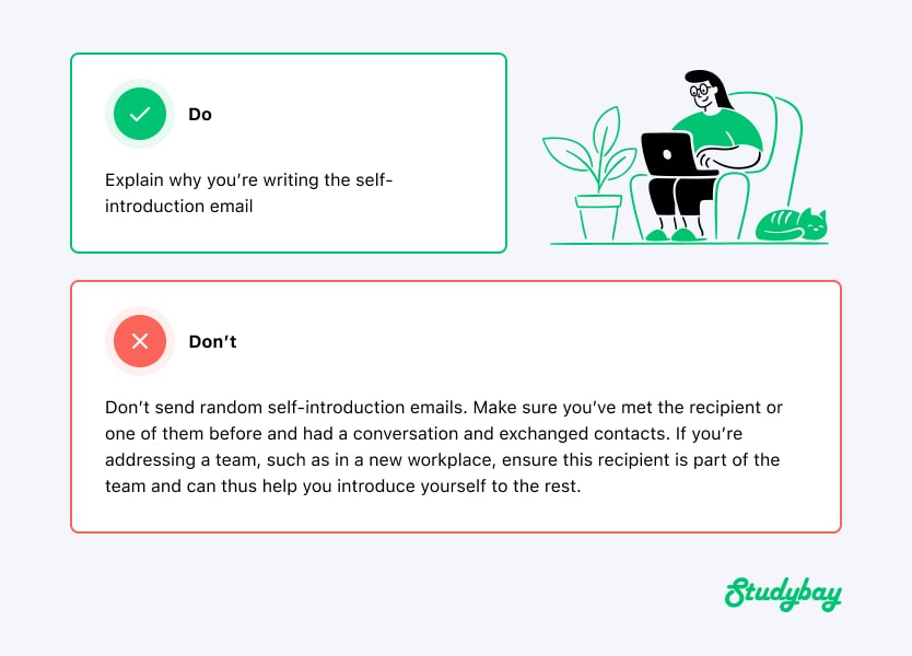 Self-introduction email tips